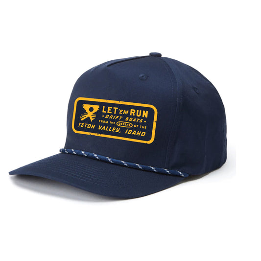 Navy Badge Snapback