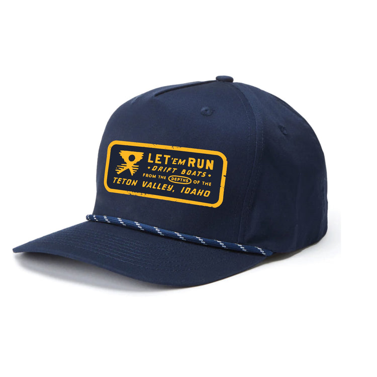 Navy Badge Snapback
